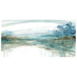 Canvas Art-Kirkland's Home Watery Treeline Giclee Canvas Art Print Blue/White