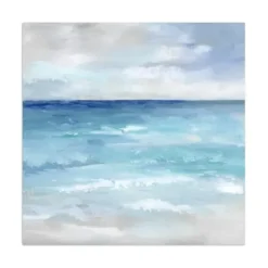 Canvas Art-Kirkland's Home Wave Dance Canvas Art Print Blue/White