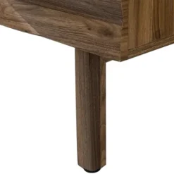 Cabinets & Sideboards-Kirkland's Home Wavy Wood 3-Door Sideboard Cabinet Brown