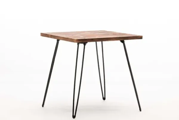 Accent & End Tables-Kirkland's Home Weather Fir Wood And Hairpin Legs Accent Table