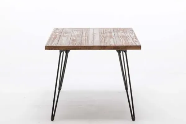 Accent & End Tables-Kirkland's Home Weather Fir Wood And Hairpin Legs Accent Table