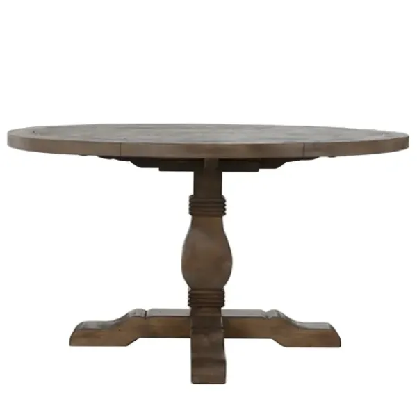 Dining Tables-Kirkland's Home Weathered Pine Wood Dining Table Brown