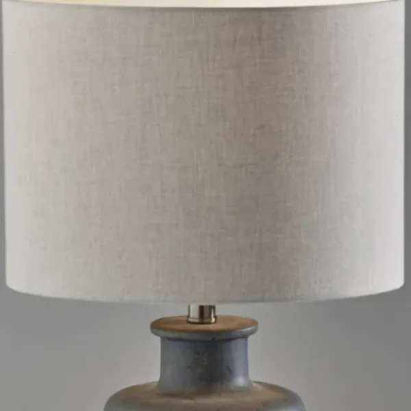 Table Lamps-Kirkland's Home Weathered Stone Jug Table Lamp Tan