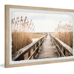 Framed Art-Kirkland's Home Weekend Vibes Framed Art Print Gray/Tan