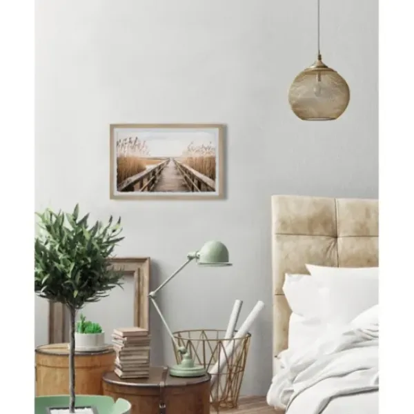 Framed Art-Kirkland's Home Weekend Vibes Framed Art Print Gray/Tan