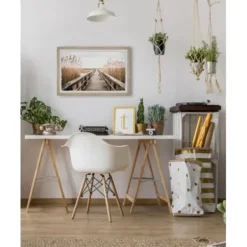 Framed Art-Kirkland's Home Weekend Vibes Framed Art Print Gray/Tan