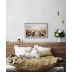 Framed Art-Kirkland's Home Weekend Vibes Framed Art Print Gray/Tan