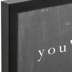Wall Quotes & Signs-Kirkland's Home Welcome At This Table Black Framed Canvas Print Black/Gray