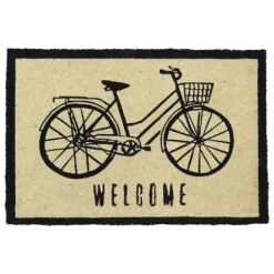 Doormats-Kirkland's Home Welcome But Leave By Nine Doormat Tan/Black