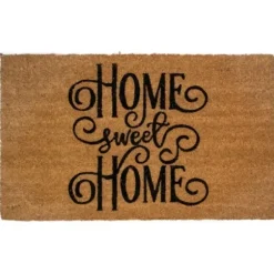 Doormats-Kirkland's Home Welcome Fern Doormat Tan/Black/Green