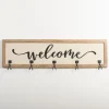 Hooks-Kirkland's Home Welcome Linen Framed Wall Hooks