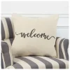 Pillows-Kirkland's Home Welcome Sentiment Accent Pillow Tan/Black