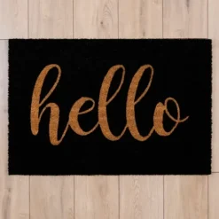 Doormats-Kirkland's Home Welcome Sunflower Mix Doormat Brown/Yellow