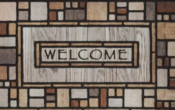 Doormats-Kirkland's Home Welcome To Our Hive Doormat Tan/Black