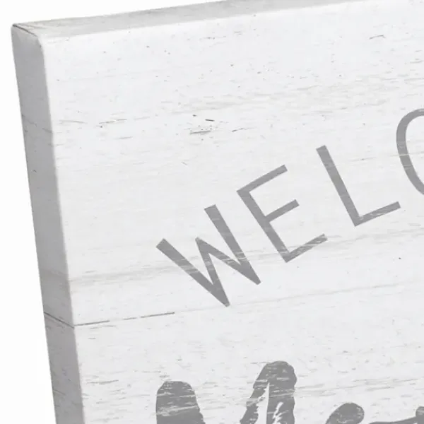 Wall Quotes & Signs-Kirkland's Home Welcome To The Mom Cave Canvas Art Print White/Gray
