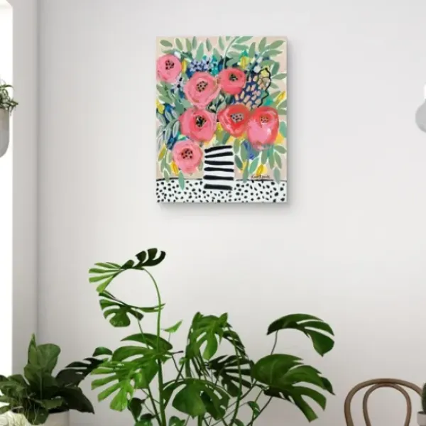 Canvas Art-Kirkland's Home Welcome To The Party Canvas Art Print Pink/Multi