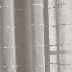Curtains & Drapes-Kirkland's Home Wheat Knotted Curtain Panel Set, 84 In. Tan