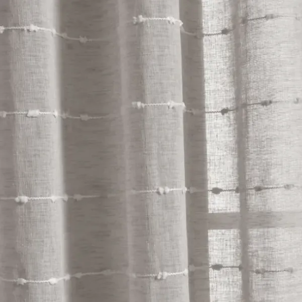 Curtains & Drapes-Kirkland's Home Wheat Knotted Curtain Panel Set, 84 In. Tan