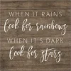 Wall Quotes & Signs-Kirkland's Home When It Rains Look For Rainbows Canvas Art Print Brown