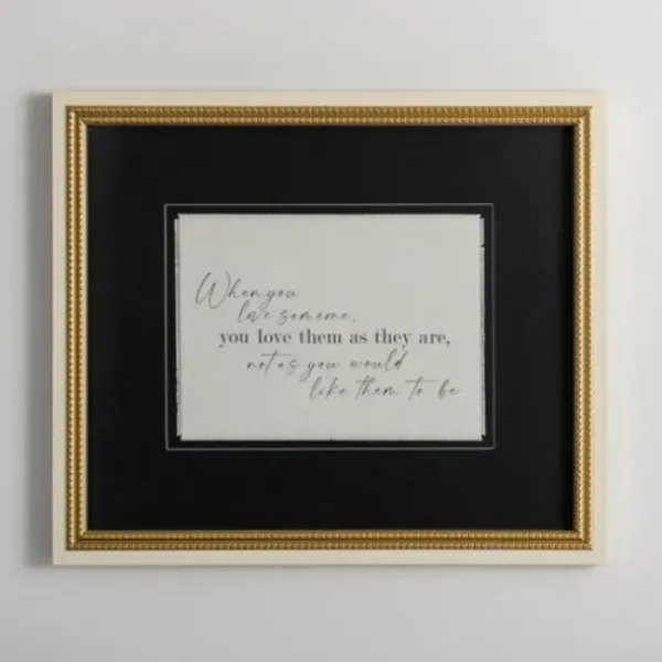 Wall Quotes & Signs-Kirkland's Home When You Love Someone Wall Plaque Black/Ivory