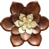 Wall Plaques-Kirkland's Home Whimsical Flower Metal Wall Plaque Brown/Gold