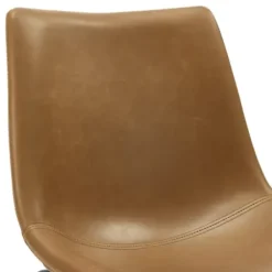 Bar Stools & Counter Height Stools-Kirkland's Home Whiskey Faux Leather Counter Stools, Set Of 2 Brown