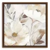 Framed Art-Kirkland's Home Whisper White Florals Framed Canvas Art Print White/Brown/Gold