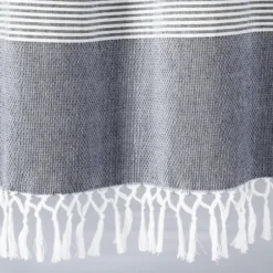 Curtains & Drapes-Kirkland's Home White And Black Embroidered Curtain Panel, 84 In. White/Black