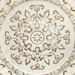 Wall Plaques-Kirkland's Home White And Bronze European Medallion Wall Plaque White/Gold