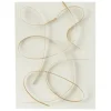 Wall Plaques-Kirkland's Home White And Gold Iron Abstract Wave Plaque White/Gold
