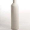 Vases-Kirkland's Home White And Gold Wood Cylinder Vase, 12 In. White/Gold