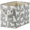 Baskets & Boxes-Kirkland's Home White And Gray Dotted Woven Baskets, Set Of 2 White/Gray