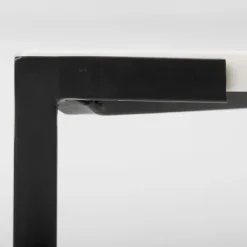 Coffee Tables-Kirkland's Home White And Onyx Marble Top Square Coffee Table