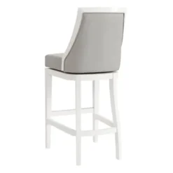 Bar Stools & Counter Height Stools-Kirkland's Home White And Swivel Bar Stool Gray
