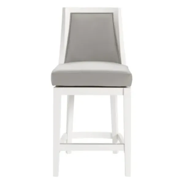 Bar Stools & Counter Height Stools-Kirkland's Home White And Swivel Counter Stool Gray