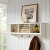 Wall Storage-Kirkland's Home White Brenna Storage Shelf With Hooks