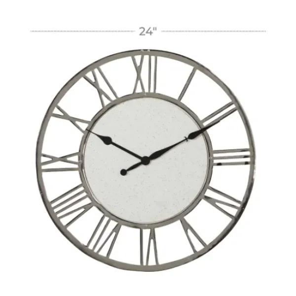 Clocks-Kirkland's Home White Cambrie Ceramic Wall Clock