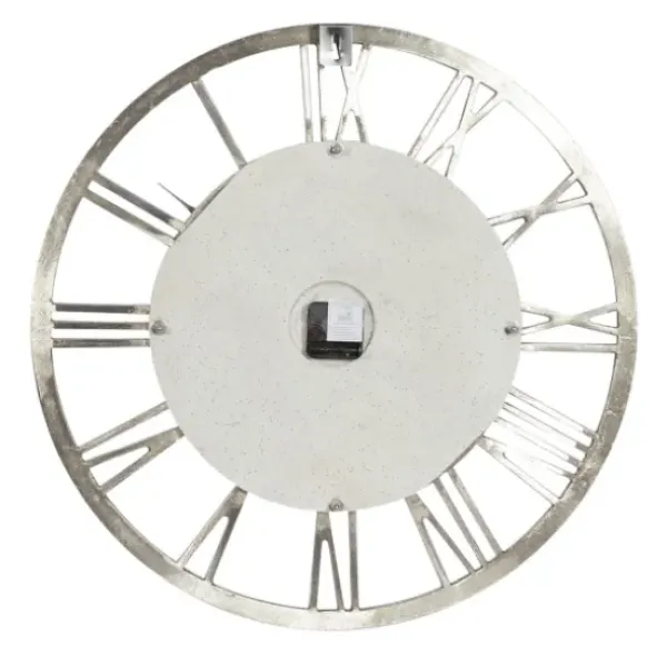 Clocks-Kirkland's Home White Cambrie Ceramic Wall Clock