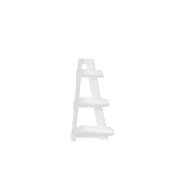 Shelves-Kirkland's Home White Corner Ladder Shelf