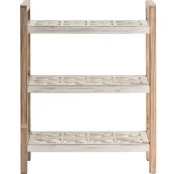 Bookshelves-Kirkland's Home White Distressed Wood Bookshelf