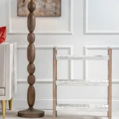 Bookshelves-Kirkland's Home White Distressed Wood Bookshelf