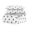 Duvets-Kirkland's Home White Dotted Reversible 2-Pc. Twin Duvet Cover Set White/Gray