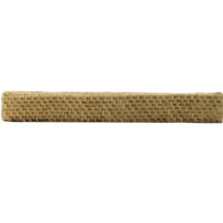 Decorative Trays-Kirkland's Home White Enameled Rectangle Mango Wood Tray Tan/White