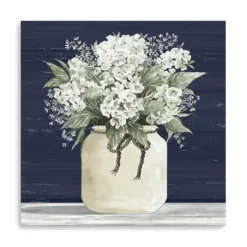 Canvas Art-Kirkland's Home White Flowers Ii Giclee Canvas Print, 40X40 In. Blue/White