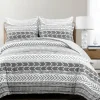 Comforters-Kirkland's Home White Geometric King 5-Pc. Comforter Set Black
