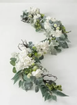 Arrangements & Greenery-Kirkland's Home White Hydrangea Garland White/Green
