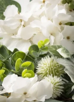 Arrangements & Greenery-Kirkland's Home White Hydrangea Garland White/Green