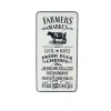 Wall Quotes & Signs-Kirkland's Home White Iron Farmer'S Market Wall Plaque White/Black