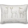 Pillows-Kirkland's Home White Let It Snow Reindeer Christmas Accent Pillow White/Gold