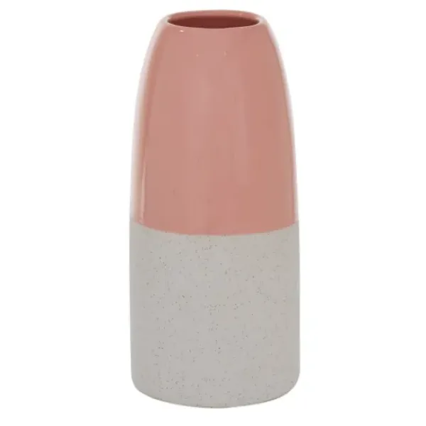 Vases-Kirkland's Home White Marble Resin Floor Vase, 41 In. Black/White